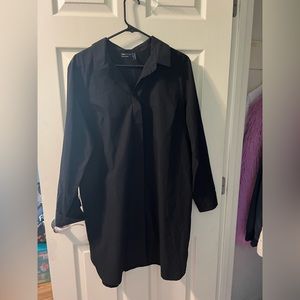 Asos Long Sleeved Black T-shirt Dress